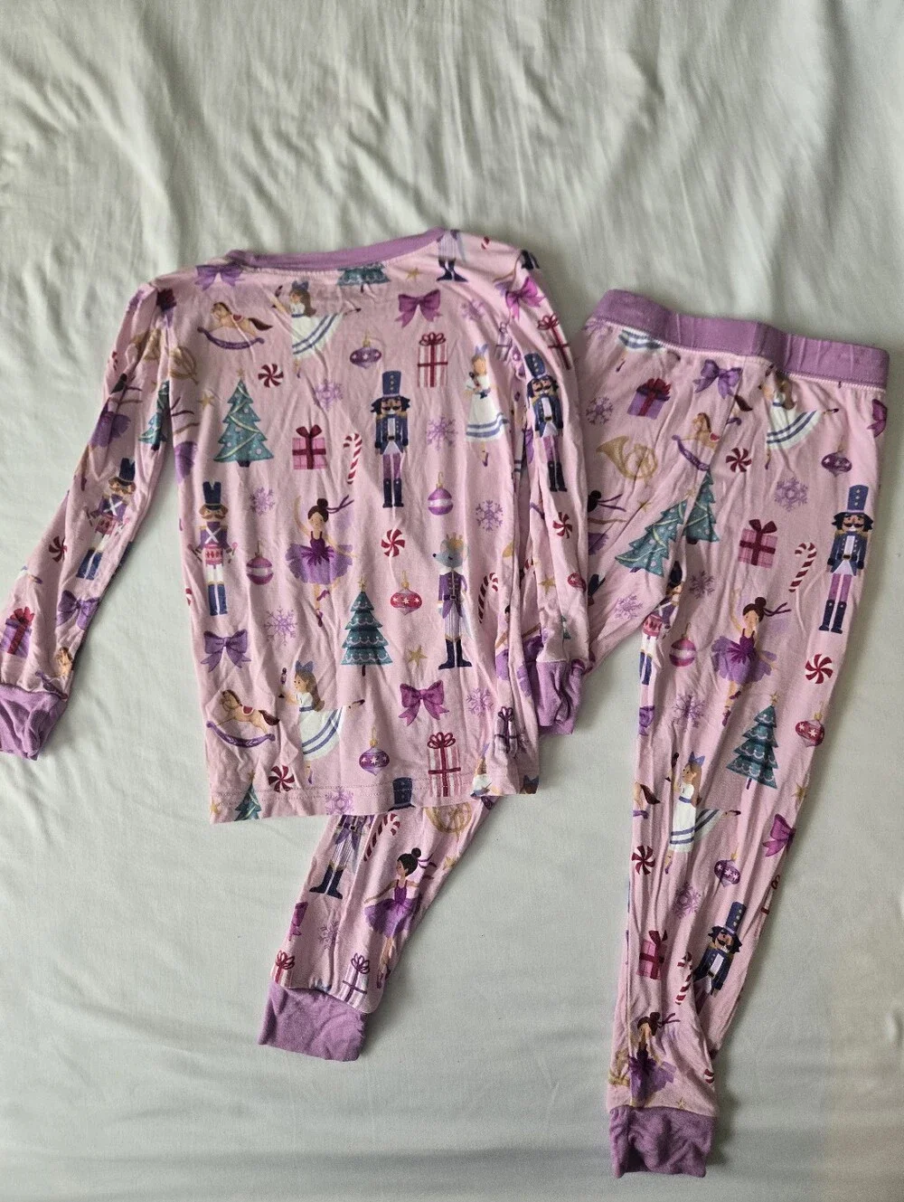 Little Sleepies Pink Nutcracker Bamboo Pajamas Set 3T